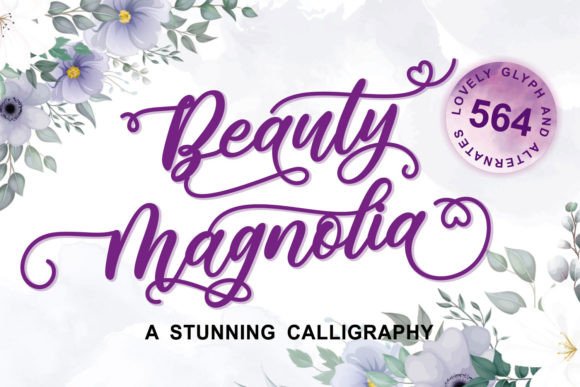 Beauty Magnolia: Elevating Digital Brand Identity with Elegant Script Typography
