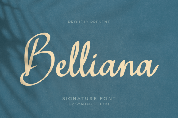 Belliana: A Handwritten Script Font for Editorial Design