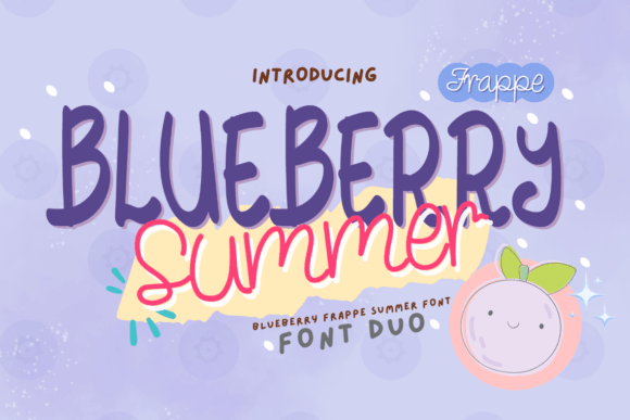 Blueberry Frappe Summer Typeface: A Refreshing Choice for Editorial Design