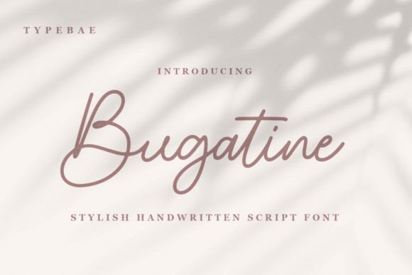 Bugatine: Elevating Digital Brand Identity with Elegant Script Typography