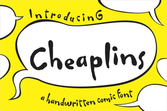 Cheaplins Typeface: A Sweet Handwritten Font for Crafters