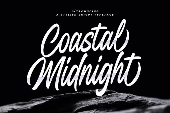 Coastal Midnight: A Brush Script Typeface for Modern Web Design
