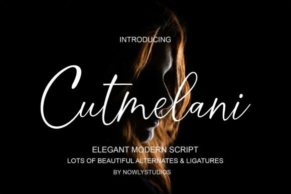 Cutmelani: A Modern Script Font for Editorial Elegance