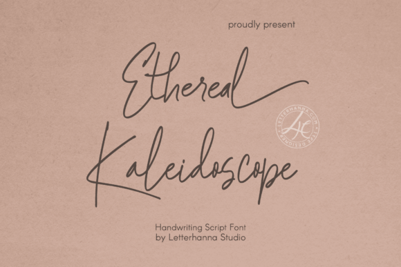 Ethereal Kaleidoscope: A Premium Script Font for Elegant Brand Identity