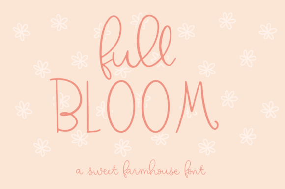 Full Bloom: A Whimsical Script Font for Editorial Design
