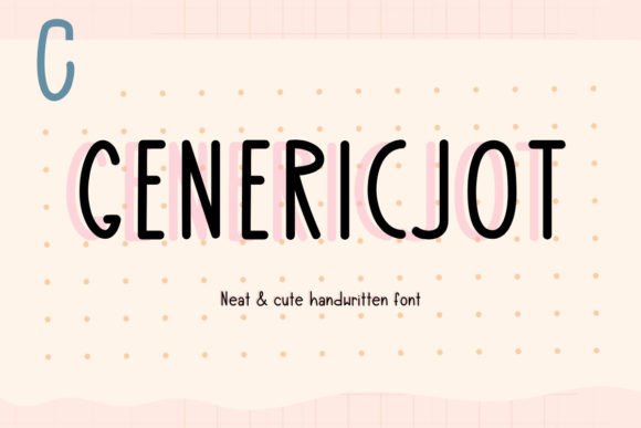 Genericjot: The Handwritten Font That Elevates Small Business Branding