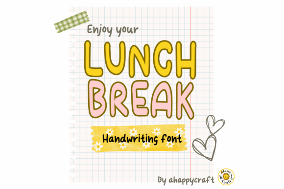 Lunch Break: A Handwritten Display Font for Editorial Design