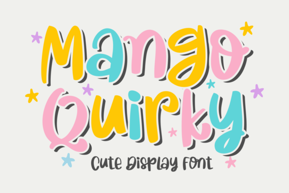 Mango Quirky: A Playful Handwritten Typeface for Whimsical Branding