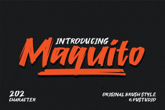 Maquito Typeface: Bold Script Amp for Editorial Impact