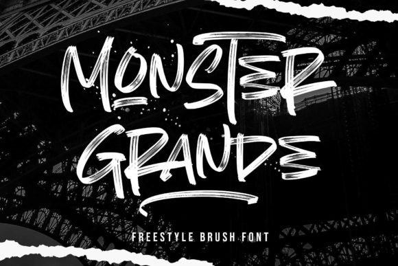 Monster Grande: The Bold Hand-Drawn Typeface for High-Impact Craft Products