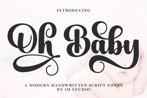 Oh Baby Typeface: A Friendly Script for Authentic Brand Identity