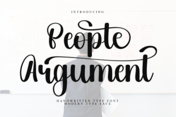 People Argument: A Handwritten Typeface for Expressive Web Design