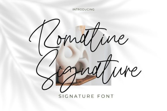 Romatine Signature: A Modern Script Typeface for Editorial Design