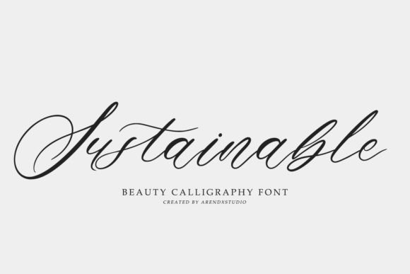 Sustainable Typeface: Elevating Brand Identity with Elegant Script
