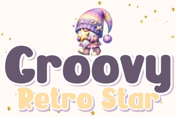 Upgrade Your Brand Identity With Groovy Retro Star Typeface