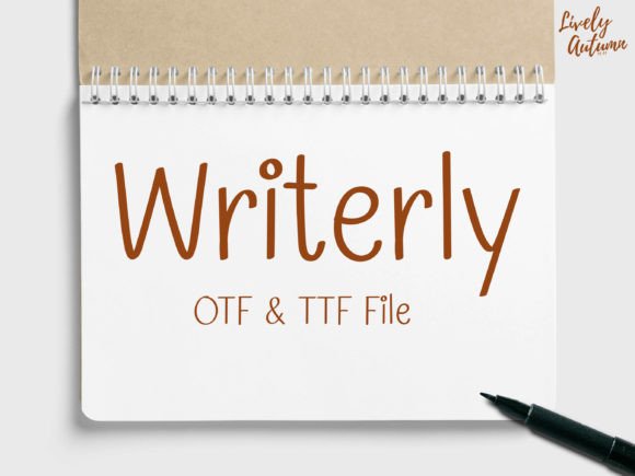 Writerly: A Handwritten Font for Editorial Design